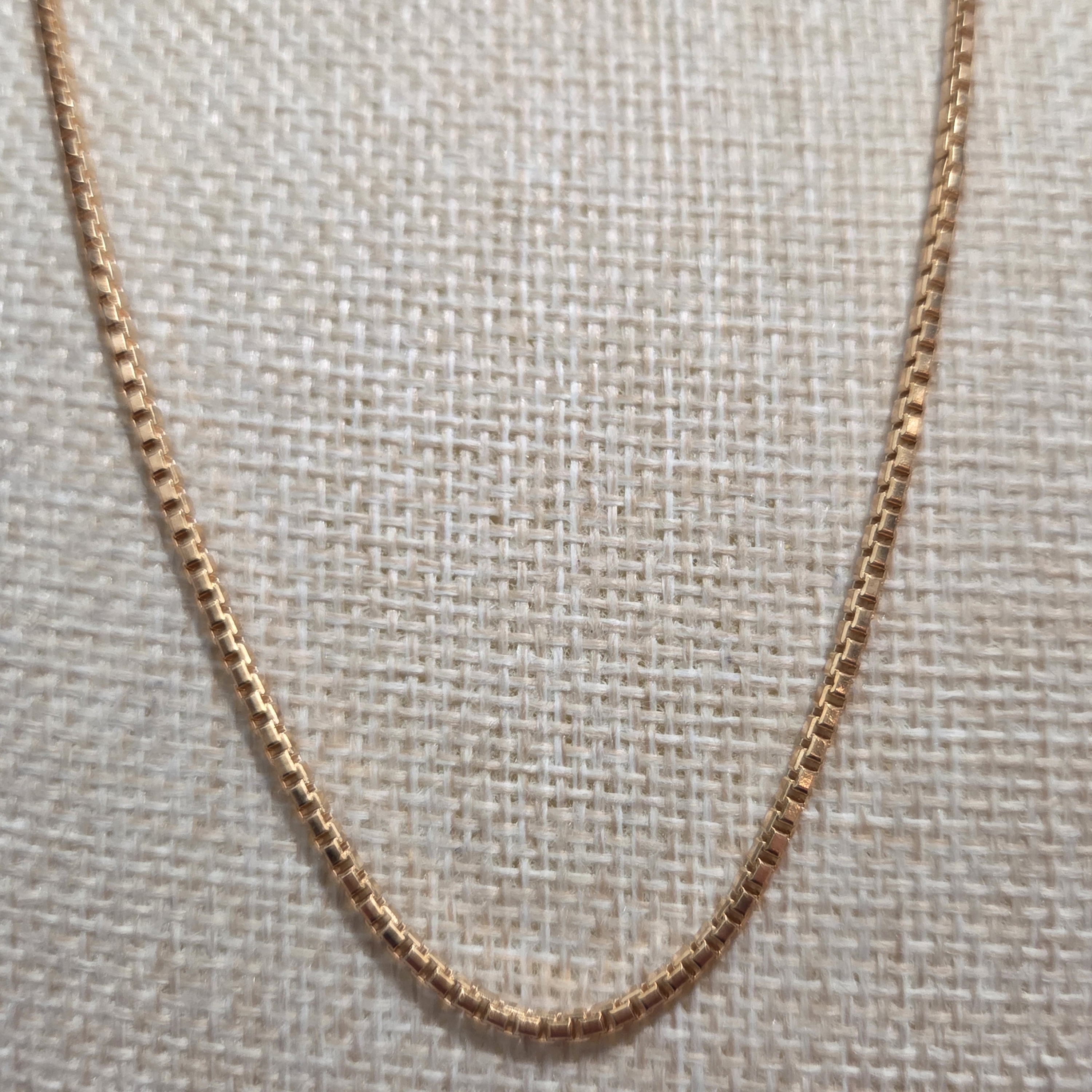Elegant Rose Gold Box Chain Necklace